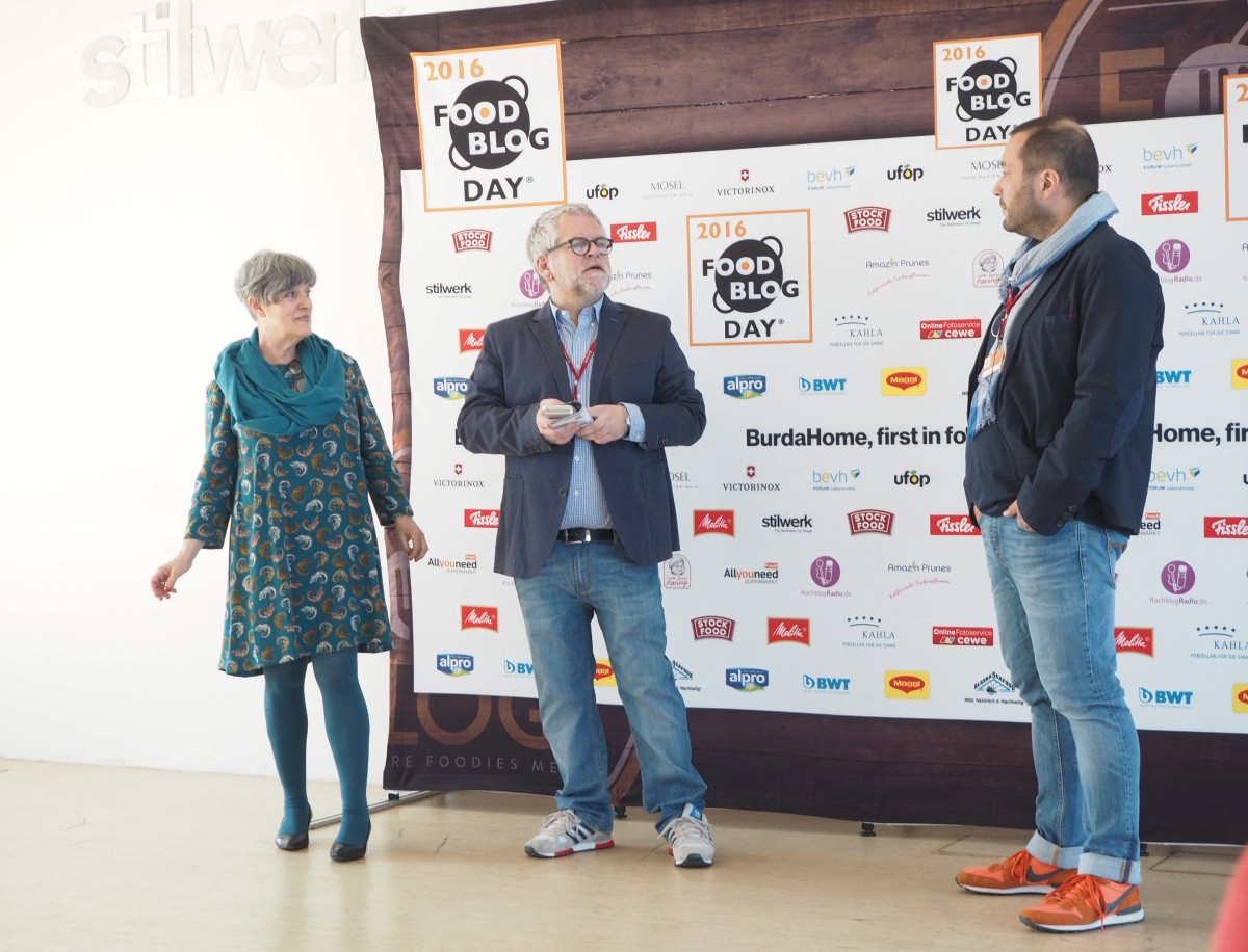 Begrüßung bei den Food Blog Days 2016 in Berlin.