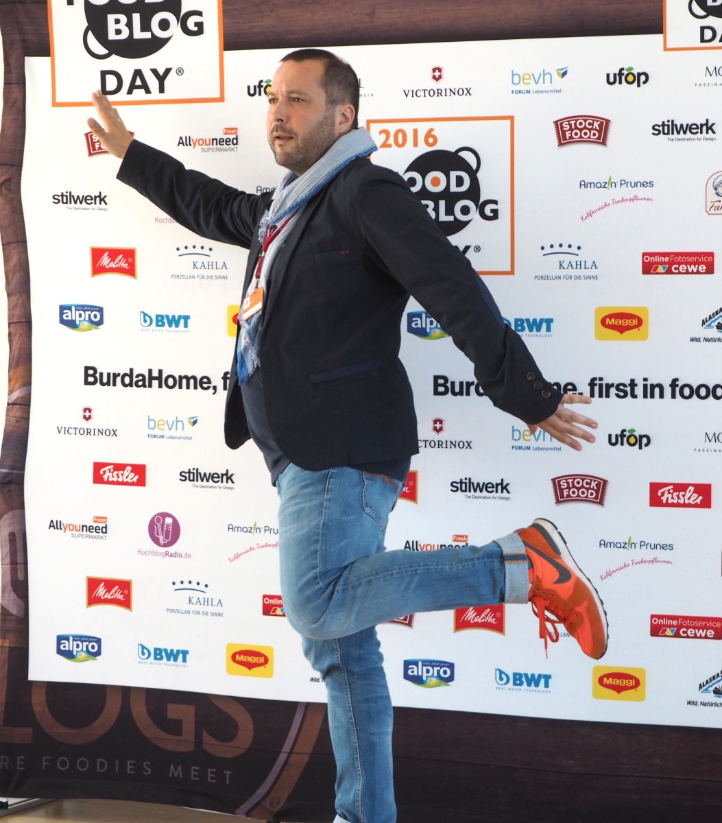 Max Thius auf den Food Blog Days 2016 in Berlin.
