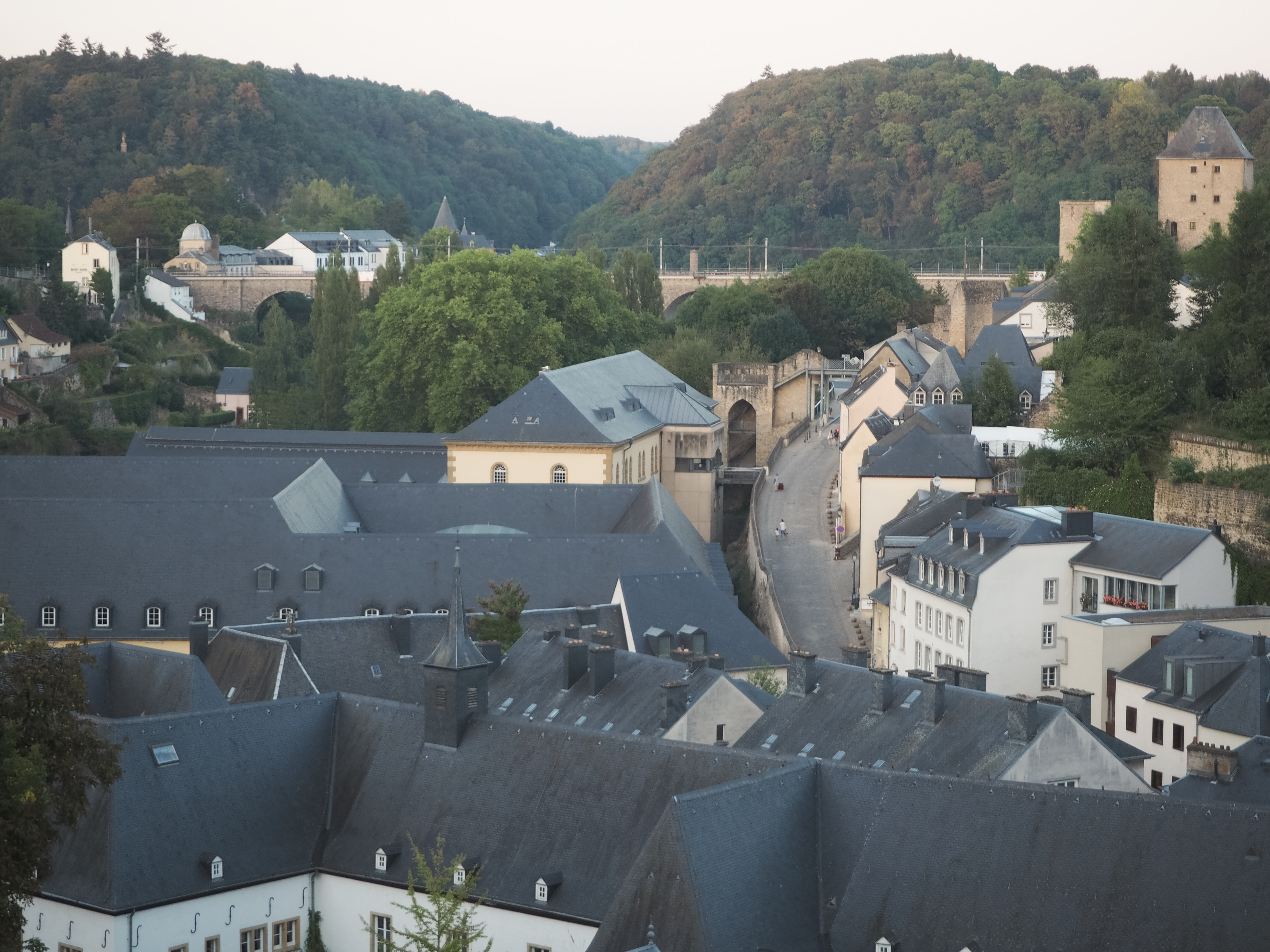 Blick über Luxemburg.