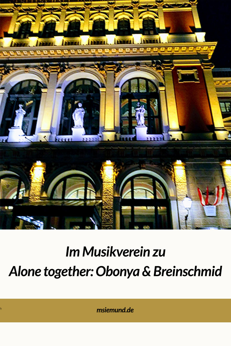 Im Musikverein Wien mit dem Tonkünstler Orchester und Obonya und Breinschmid.